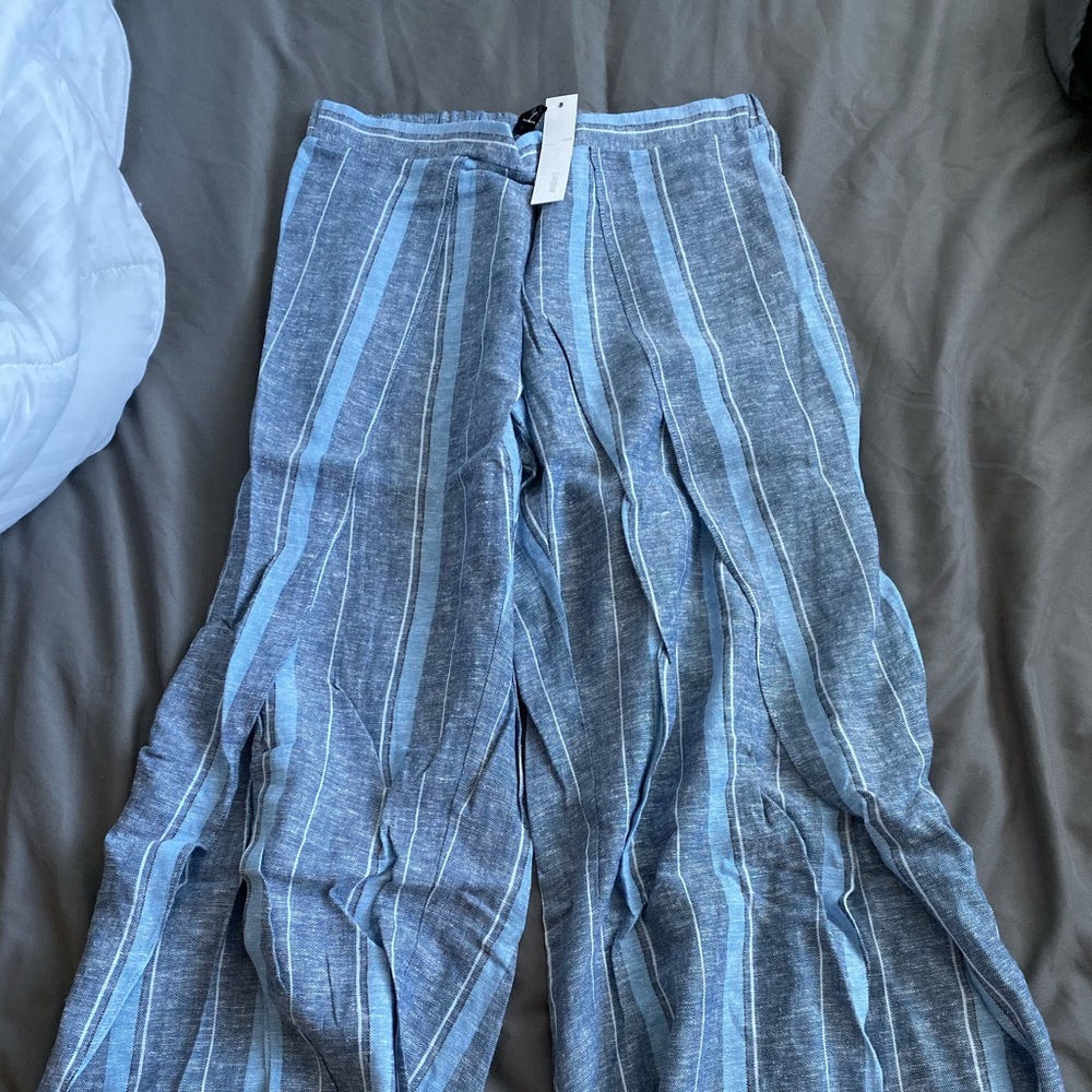 Drew Open Leg Linen Pants